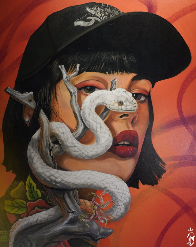 Sagrado Prohibido — Animal Interior, Nicolás Sark PEW1. Acrílico sobre tela, 150 × 125 cm.