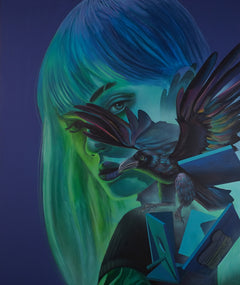"Sombras y Vuelo" — detalle de la obra original