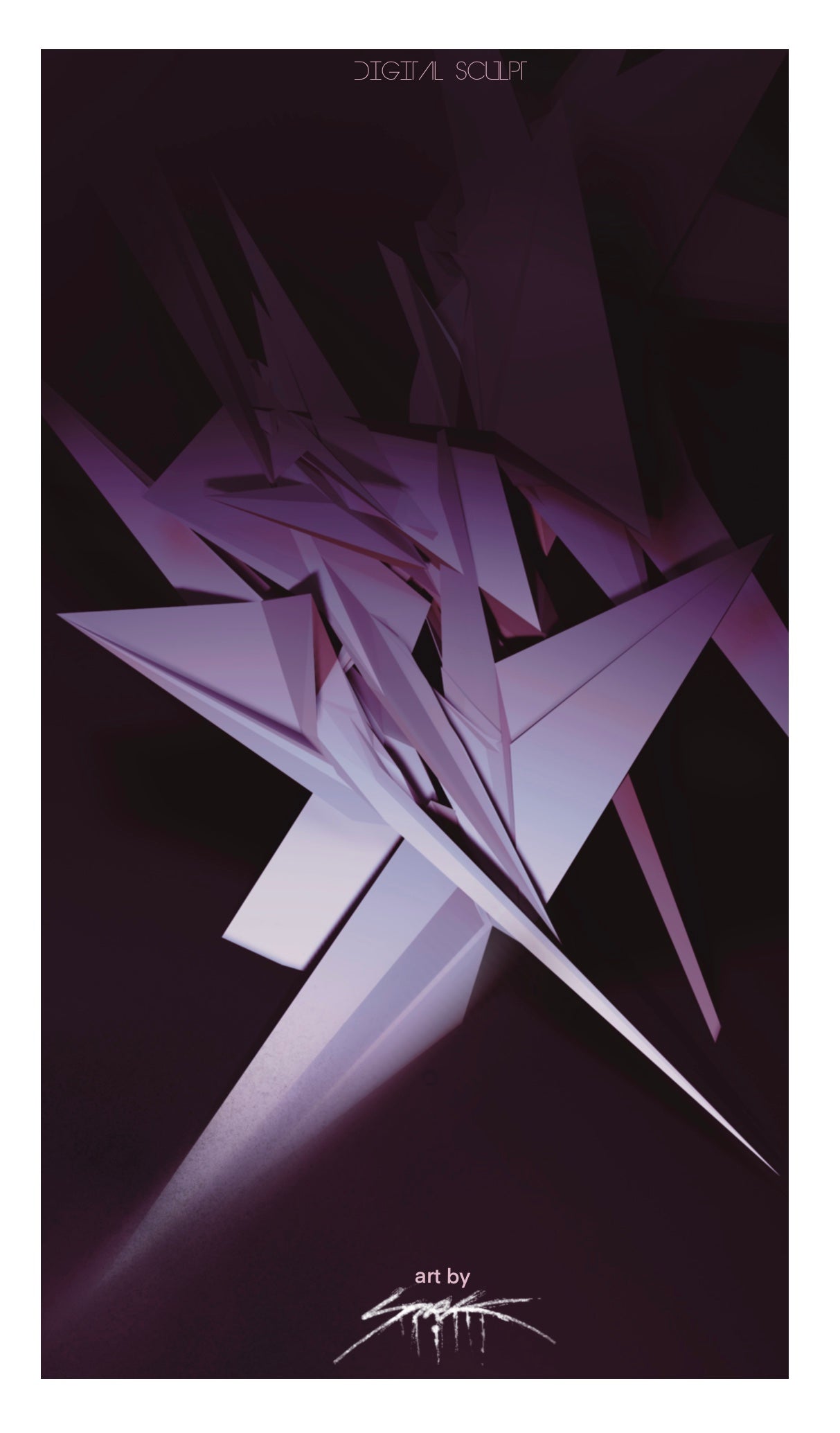 Póster PEW1 con obra del artista